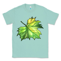 Seafoam green leaf Classic Tee - BarkalooDesign
