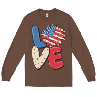 Chestnut love 4th of july Long Sleeve Tee - MaliasSmallBusiness