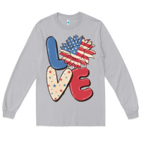 Moon Dust love 4th of july Long Sleeve Tee - MaliasSmallBusiness