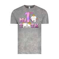 Cloud Rock my first tooth with teeth for girls Vintage Tee - AdoDesignShop