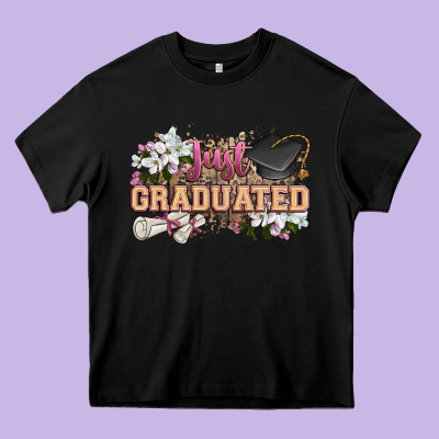 Just Graduated Heavy Core Tee Designed By Zillion Design Studio