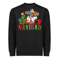 Black feliz navidad Spanish Christmas Heavyweight Sweatshirt - Jasminsmagicworld