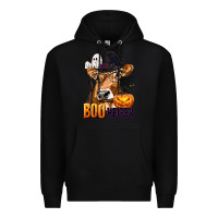 Black Boo Heifer Cow with Halloween Premium Hoodie - texasbilliewilder