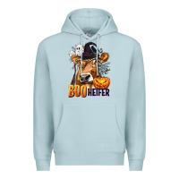 Blue Mist Boo Heifer Cow with Halloween Premium Hoodie - texasbilliewilder