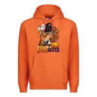 Carrot Boo Heifer Cow with Halloween Premium Hoodie - texasbilliewilder