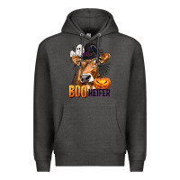 Charcoal Heather Boo Heifer Cow with Halloween Premium Hoodie - texasbilliewilder