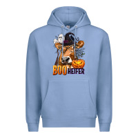 Colony Blue Boo Heifer Cow with Halloween Premium Hoodie - texasbilliewilder