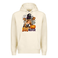 Tofu Boo Heifer Cow with Halloween Premium Hoodie - texasbilliewilder