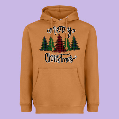 Merry Christmas Trees Heavyweight Hoodie Designed By Bettercallsaul