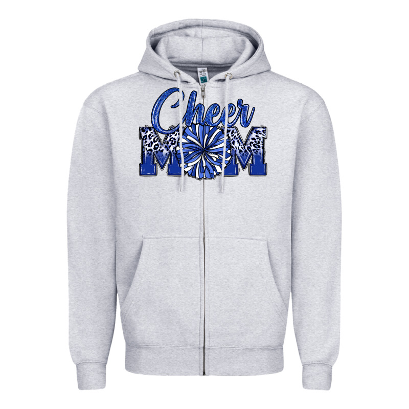Cheer Mom Zipper Hoodie by MaliasSmallBusiness | Teevron