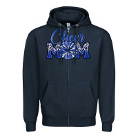 Navy cheer mom Zipper Hoodie - MaliasSmallBusiness
