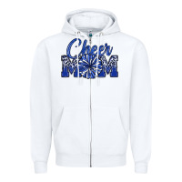 White cheer mom Zipper Hoodie - MaliasSmallBusiness