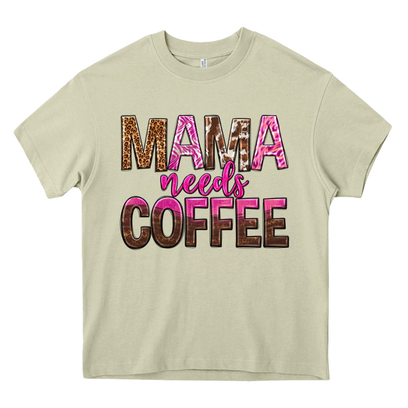 Mama Needs Coffee Tbw Heavy Core Tee by texasbilliewilder | Teevron