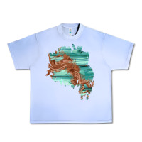 Grape Ice wood leather patch Urban Heavy Tee - AdoDesignShop