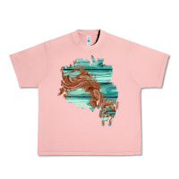 Salmon wood leather patch Urban Heavy Tee - AdoDesignShop