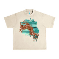 Sandshell wood leather patch Urban Heavy Tee - AdoDesignShop