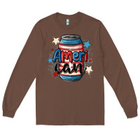 Chestnut American can cooler Long Sleeve Tee - MaliasSmallBusiness