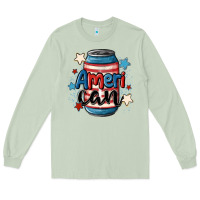 Matcha American can cooler Long Sleeve Tee - MaliasSmallBusiness