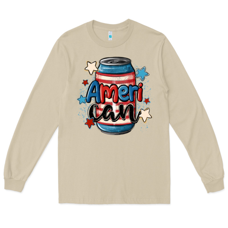American Can Cooler Long Sleeve Tee by MaliasSmallBusiness | Teevron