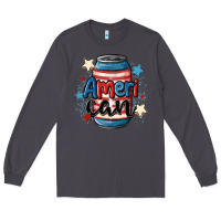 Smoke American can cooler Long Sleeve Tee - MaliasSmallBusiness