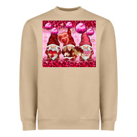Mushroom valentines gnomies with leopard Heavyweight Sweatshirt - NancyCooperArtShop