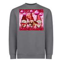 Storm valentines gnomies with leopard Heavyweight Sweatshirt - NancyCooperArtShop