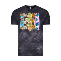 Cloud Black easter bunny butterfly daisy and sunflower with cowhide and  leopard b Vintage Tee - Artiststas