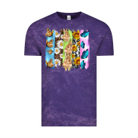 Cloud Purple easter bunny butterfly daisy and sunflower with cowhide and  leopard b Vintage Tee - Artiststas