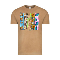 Vintage Camel easter bunny butterfly daisy and sunflower with cowhide and  leopard b Vintage Tee - Artiststas