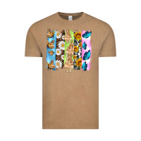 Vintage Coffee easter bunny butterfly daisy and sunflower with cowhide and  leopard b Vintage Tee - Artiststas