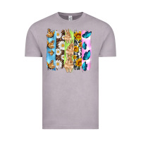 Vintage Zinc easter bunny butterfly daisy and sunflower with cowhide and  leopard b Vintage Tee - Artiststas