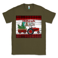 Army Green christmas on the farm tractor Classic Tee - Jasminsmagicworld