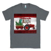 Charcoal Heather christmas on the farm tractor Classic Tee - Jasminsmagicworld