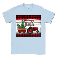 Dusty Blue christmas on the farm tractor Classic Tee - Jasminsmagicworld