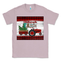 Lilac christmas on the farm tractor Classic Tee - Jasminsmagicworld