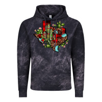 Cloud Black cactus christmas texas map Vintage Hoodie - JahusDesignShop