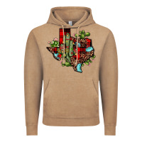 Vintage Coffee cactus christmas texas map Vintage Hoodie - JahusDesignShop