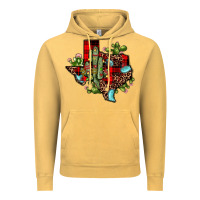 Cactus Christmas Texas Map Vintage Hoodie | Teevron