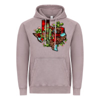 Vintage Zinc cactus christmas texas map Vintage Hoodie - JahusDesignShop