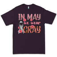 Plum In May We Wear Gray Premium Tee - texasbilliewilder