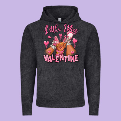 Little Miss Valentine Afro Kid Sneakers Vintage Hoodie Designed By Ranaportraitstore