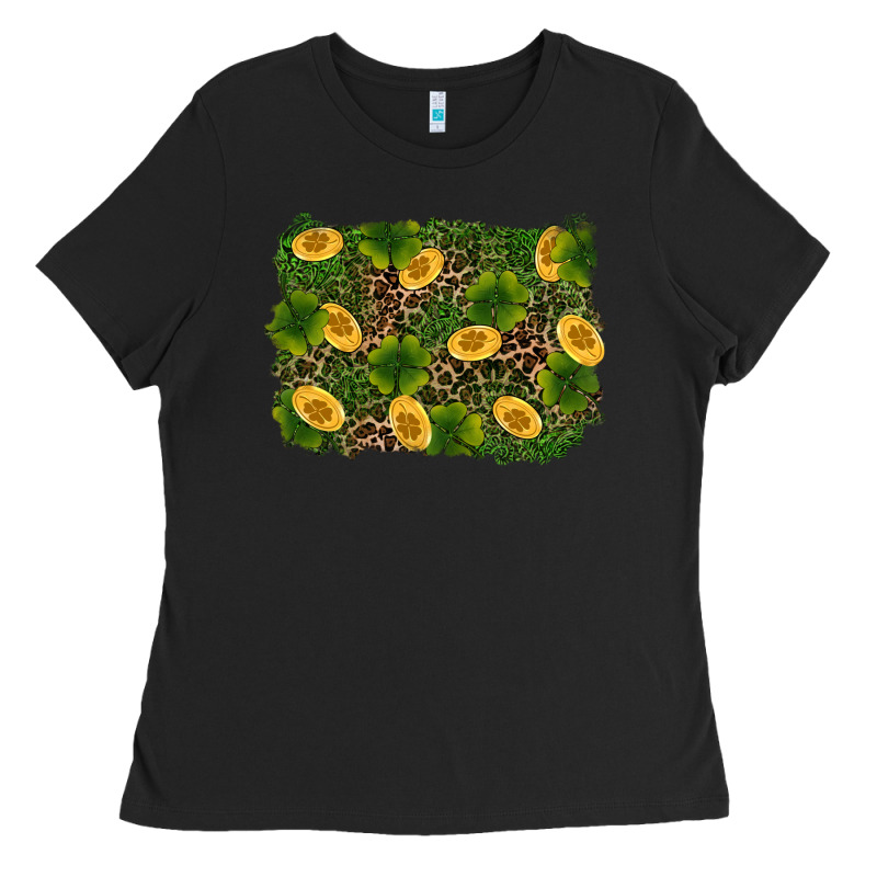 St Patricks Day Background Ladies Tee by RanaPortraitStore | Teevron