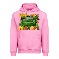 Fuchsia Pink Make me a mixtape St. Patrick's Day Urban Hoodie - CowGirlArtShop