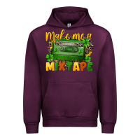 Mauve Wine Make me a mixtape St. Patrick's Day Urban Hoodie - CowGirlArtShop