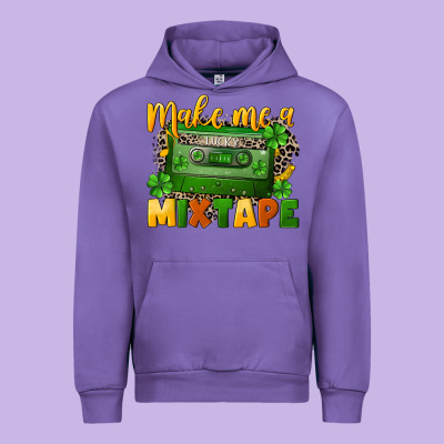 Make Me A Mixtape St. Patrick's Day Urban Hoodie Designed By Cowgirlartshop