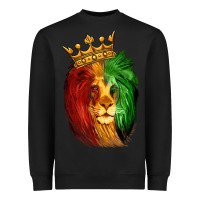 Black Juneteenth Lion King Heavyweight Sweatshirt - LillyAllenDesigns