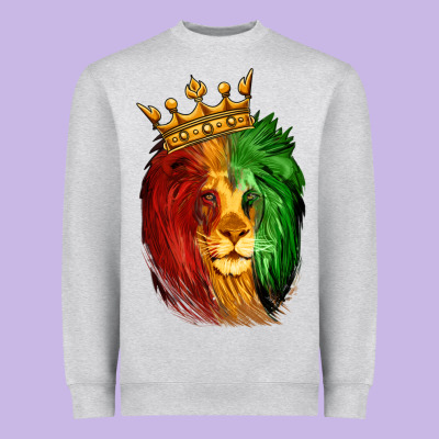 Juneteenth Lion King Heavyweight Sweatshirt Designed By Lillyallendesigns