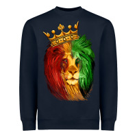 Navy Juneteenth Lion King Heavyweight Sweatshirt - LillyAllenDesigns