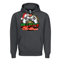 Smoke Gamer Merry Christmas Zipper Hoodie - NancyCooperArtShop
