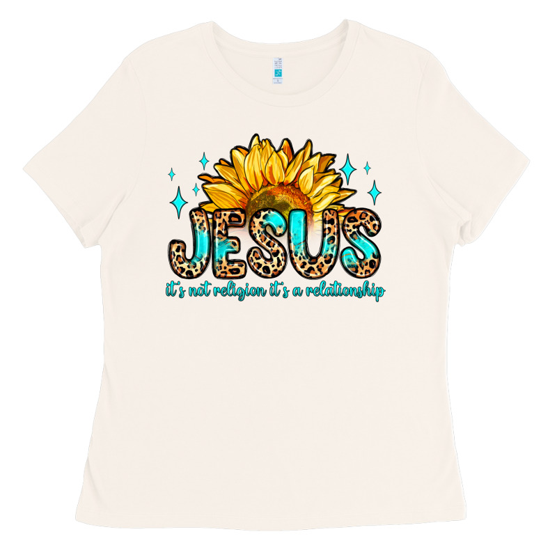 Jesus It S Not Religion It S A Relationship Ladies Tee by Zillion Design Studio | Teevron